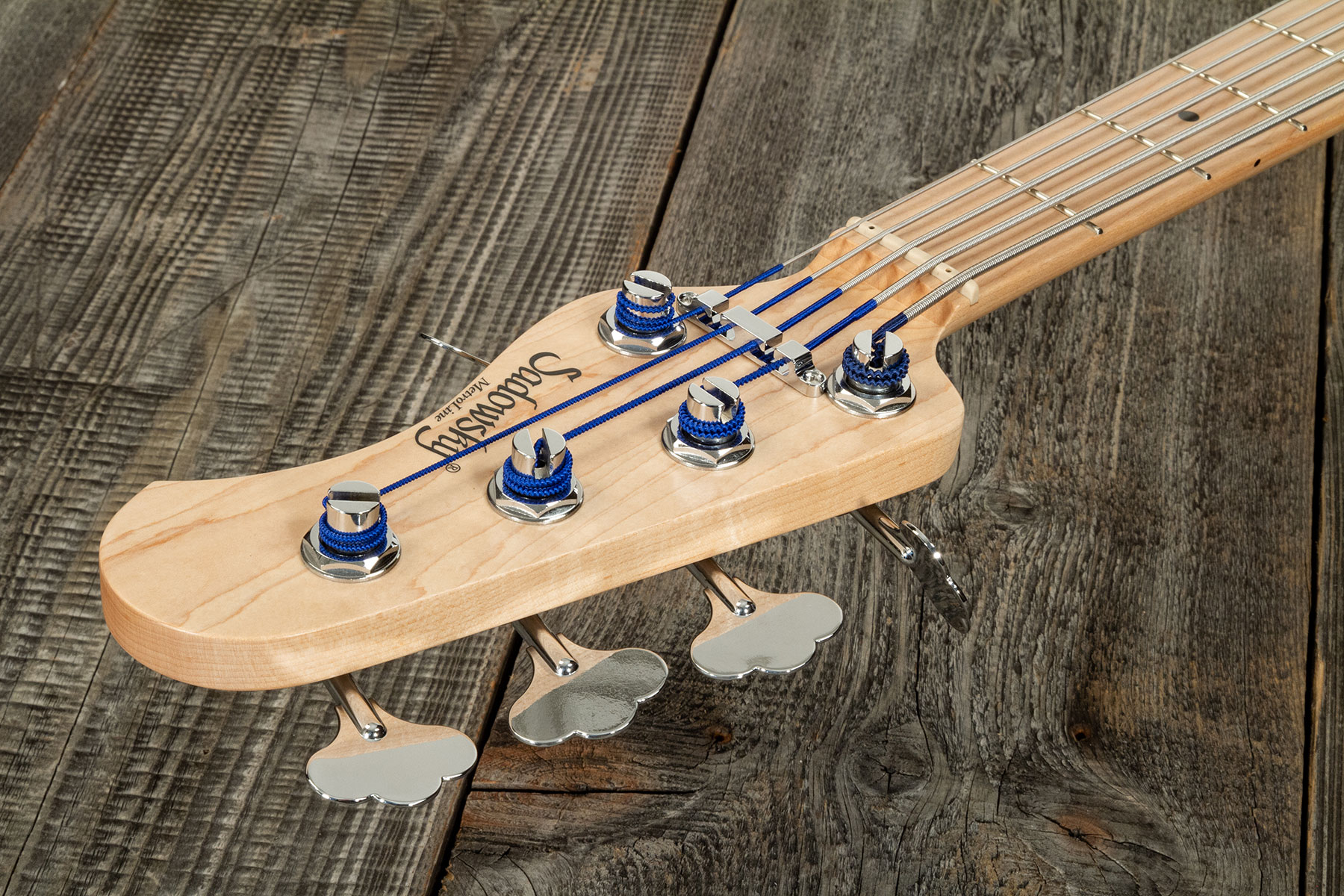 Sadowsky Vintage M/j Bass 21f Ash 5c Metroline All Active Mn - Natural Satin - Solid body electric bass - Variation 8
