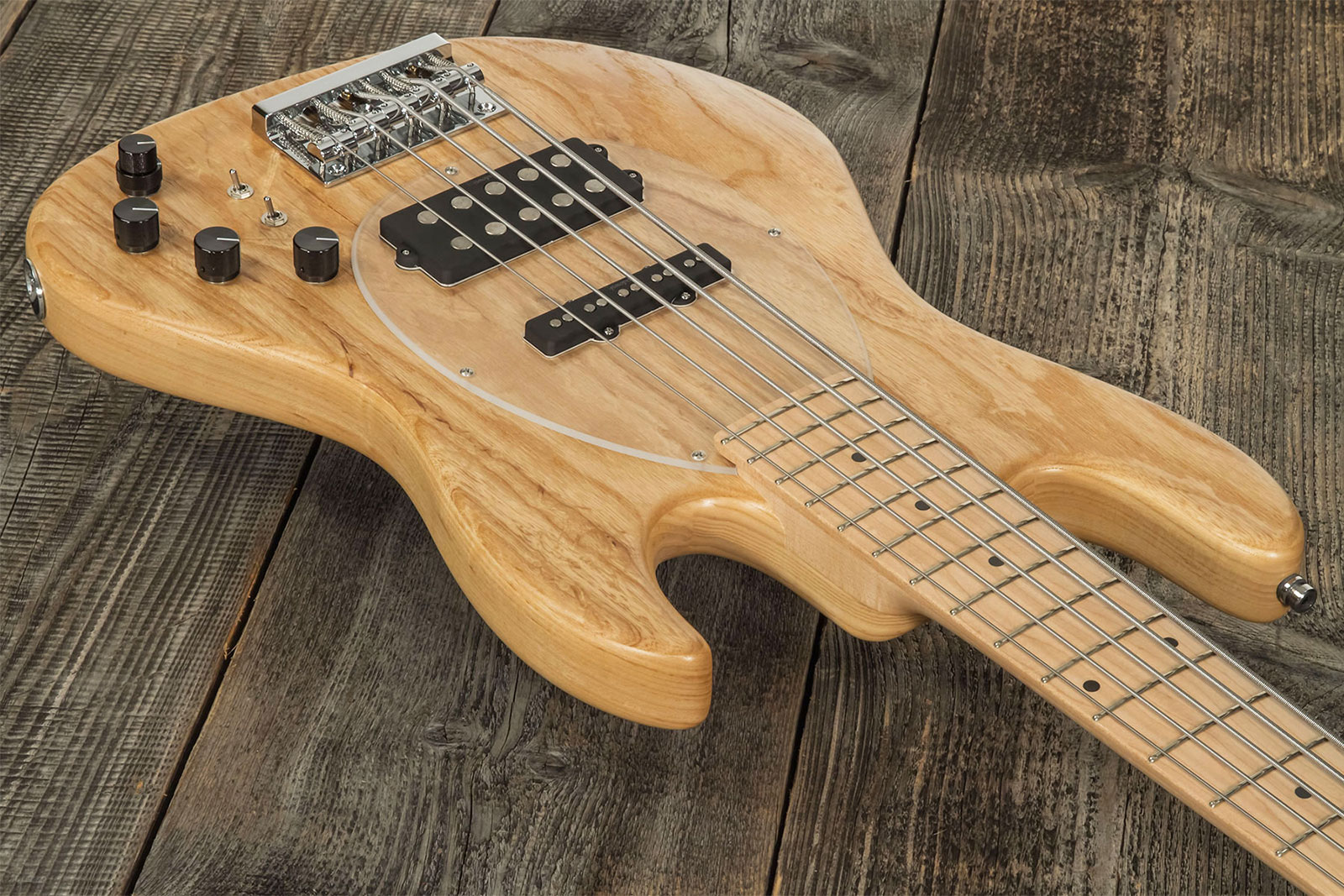 Sadowsky Vintage M/j Bass 21f Ash 5c Metroline All Active Mn - Natural Satin - Solid body electric bass - Variation 2
