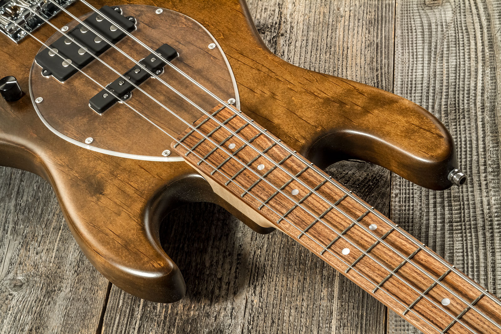 Sadowsky Vintage Mj Bass 21 Fret Alder 4c Metroline All Active Mor - Antique Tobacco Satin - Solid body electric bass - Variation 10