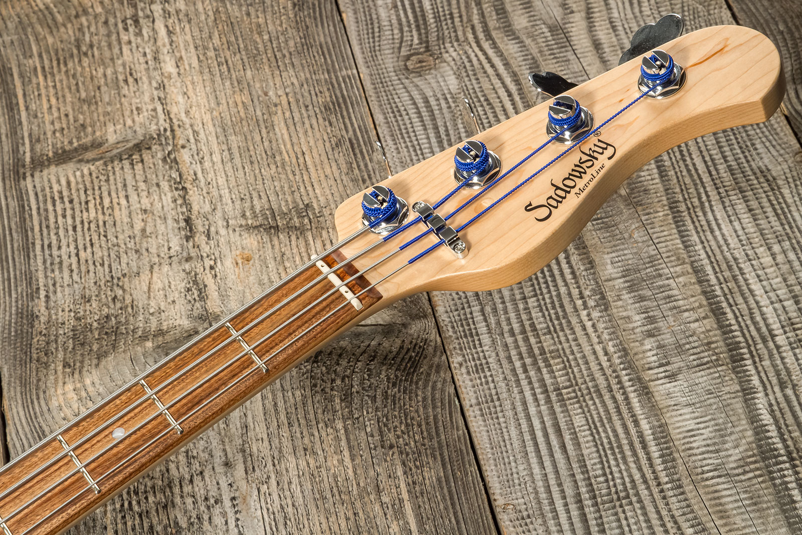 Sadowsky Vintage Mj Bass 21 Fret Alder 4c Metroline All Active Mor - Antique Tobacco Satin - Solid body electric bass - Variation 12