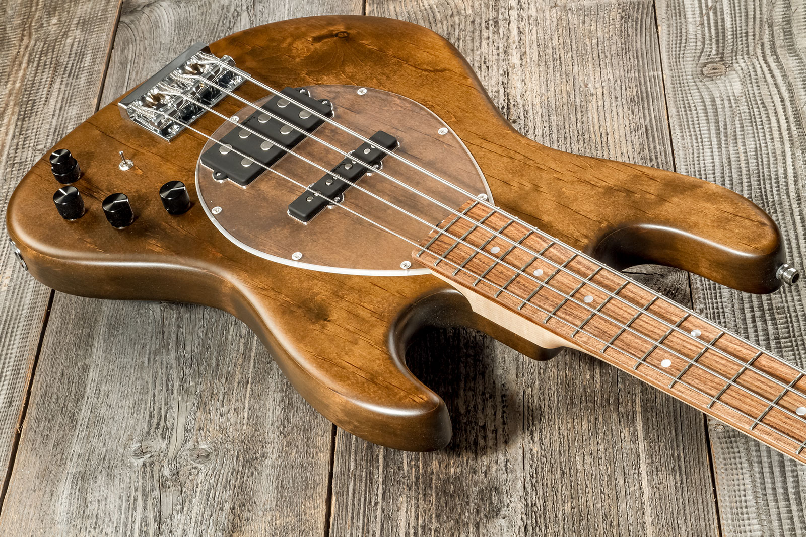 Sadowsky Vintage Mj Bass 21 Fret Alder 4c Metroline All Active Mor - Antique Tobacco Satin - Solid body electric bass - Variation 8