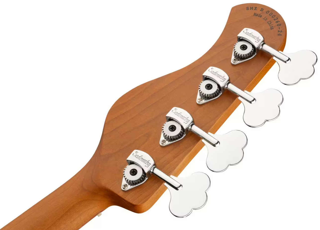 Sadowsky Vintage Mj Bass 21-fret Metroexpress Mor - Tobacco Sunburst Transparent - Solid body electric bass - Variation 4