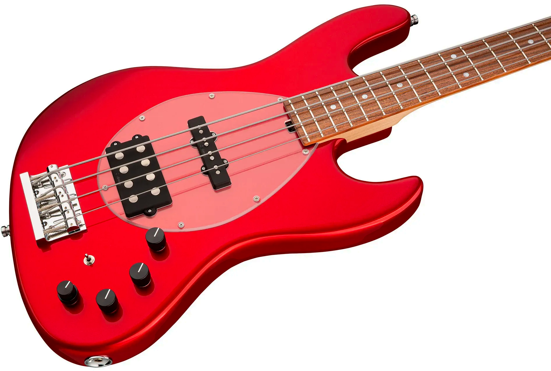 Sadowsky Vintage Mj Bass 21f Alder 4c Metroline All Active Mor - Candy Apple Red Metallic - Solid body electric bass - Variation 2