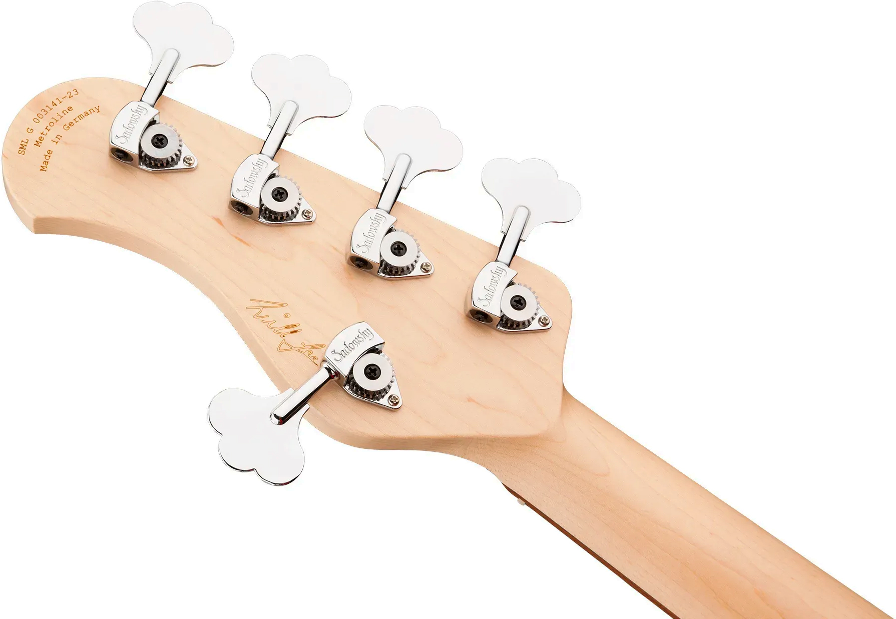 Sadowsky Will Lee 22-fret Alder 5c Metroline Signature All Active Mor - Natural Transparent - Solid body electric bass - Variation 4