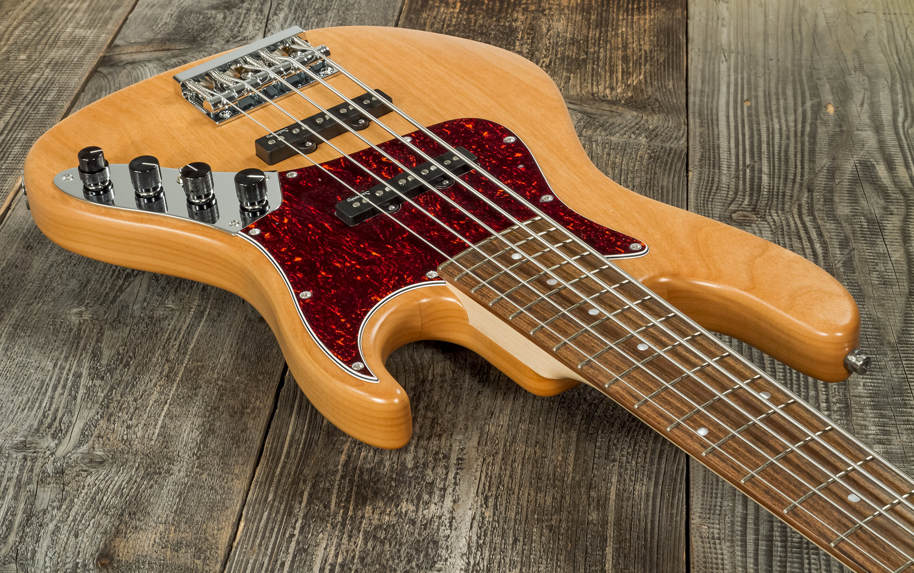 Sadowsky Will Lee 22 Fret Alder 5c Metroline Signature All Jj Mor - Natural Transparent Satin - Solid body electric bass - Variation 2