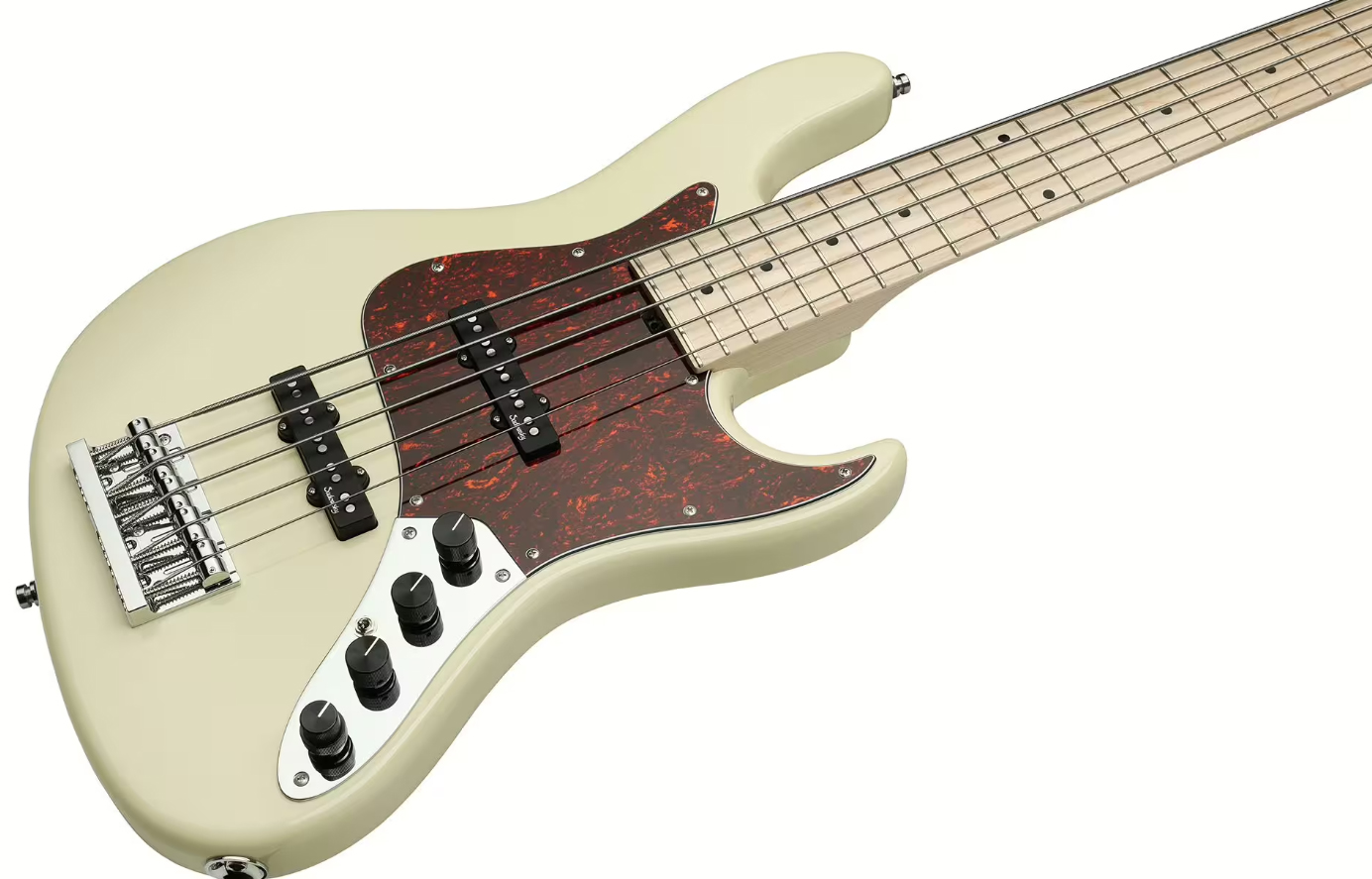 Sadowsky Will Lee 22-fret Ash 5c Metroline Signature All Active Mn - Solid Olympic White - Solid body electric bass - Variation 2