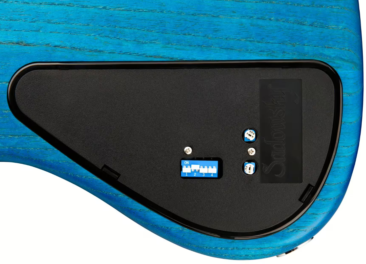 Sadowsky Will Lee 22-fret Ash 5c Metroline Signature All Active Mn - Ocean Blue Transparent Satin - Solid body electric bass - Variation 4