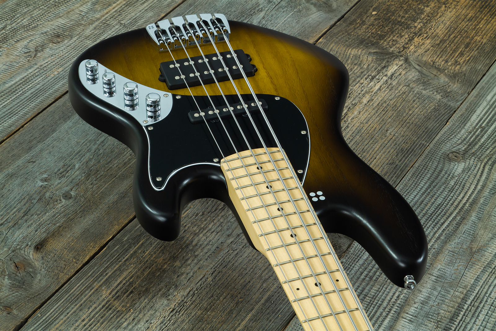 Sandberg California Tm Sl Superlight 5c All Active Mn #50318 - Matt Tobacco Sunburst - Solid body electric bass - Variation 2
