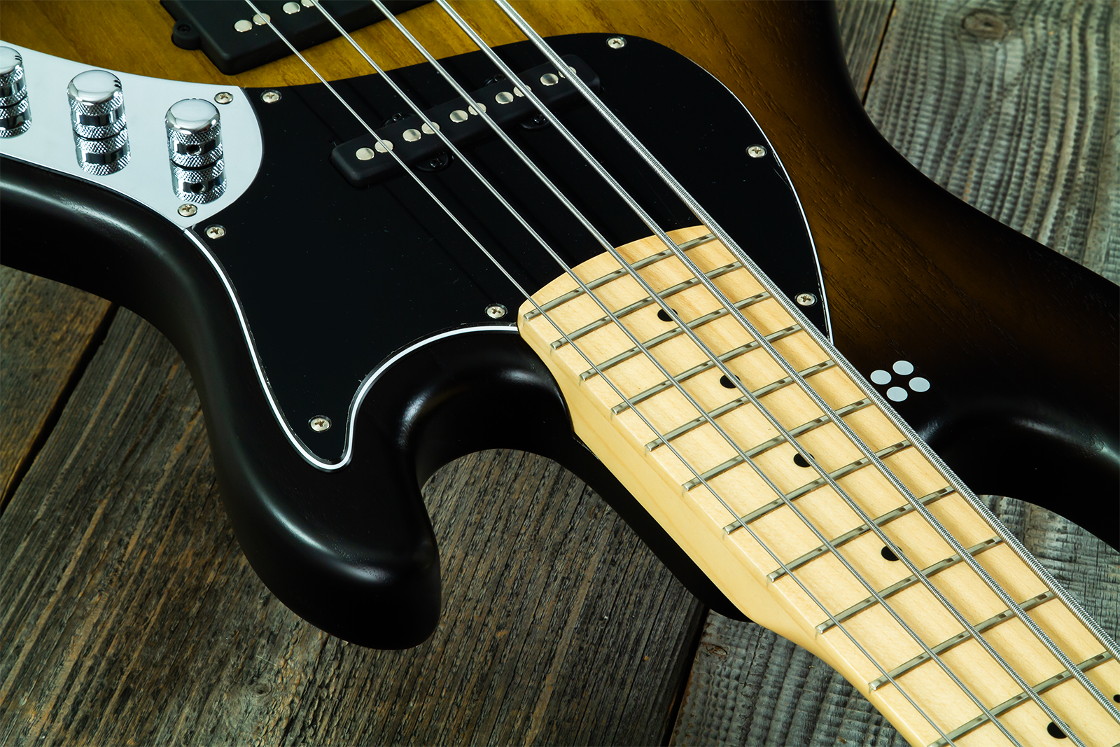 Sandberg California Tm Sl Superlight 5c All Active Mn #50318 - Matt Tobacco Sunburst - Solid body electric bass - Variation 4