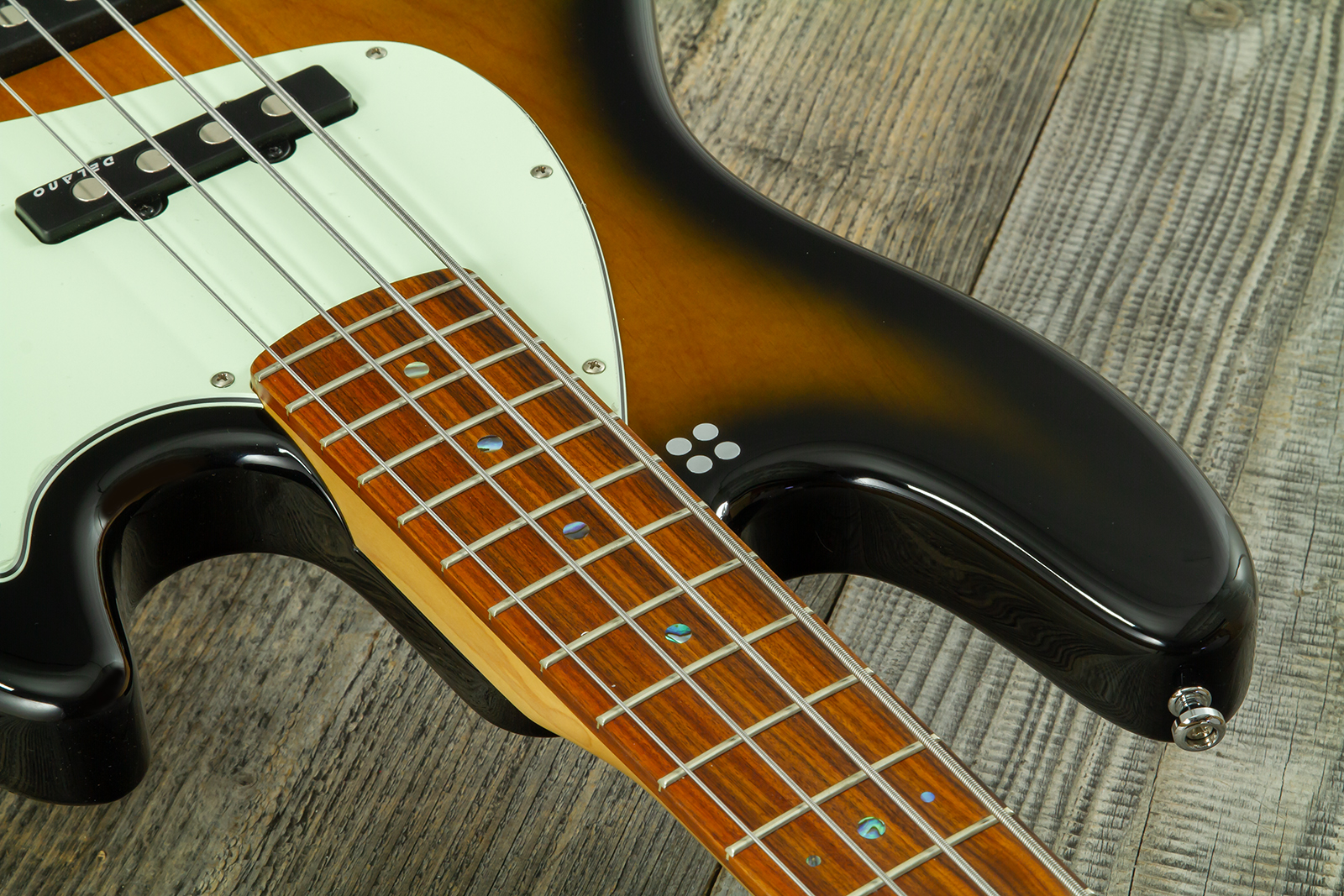 Sandberg California Tm4 Sl Abalone Dots Superlight 4c All Active Pf - Tobacco Sunburst - Solid body electric bass - Variation 4