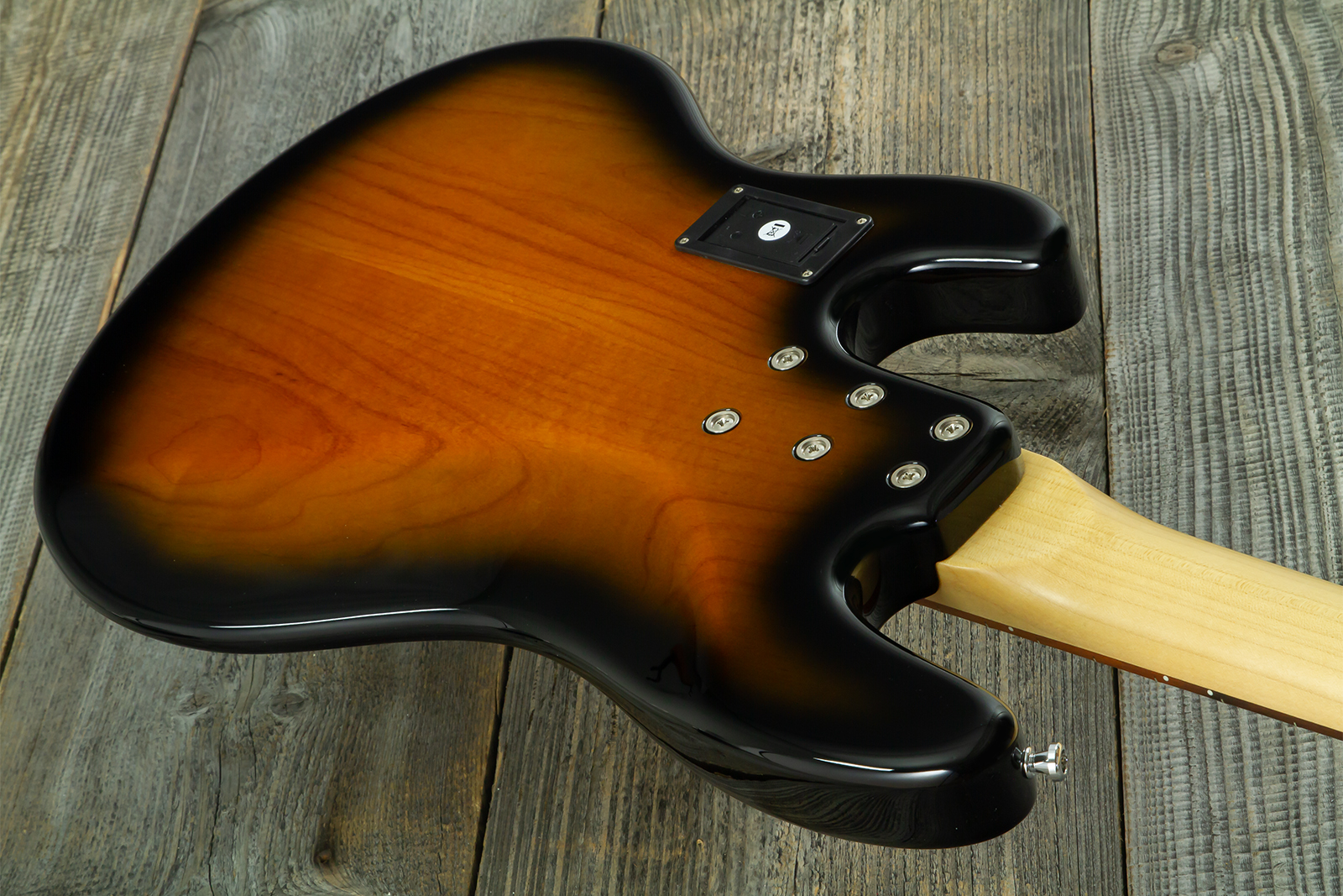Sandberg California Tm4 Sl Abalone Dots Superlight 4c All Active Pf - Tobacco Sunburst - Solid body electric bass - Variation 5