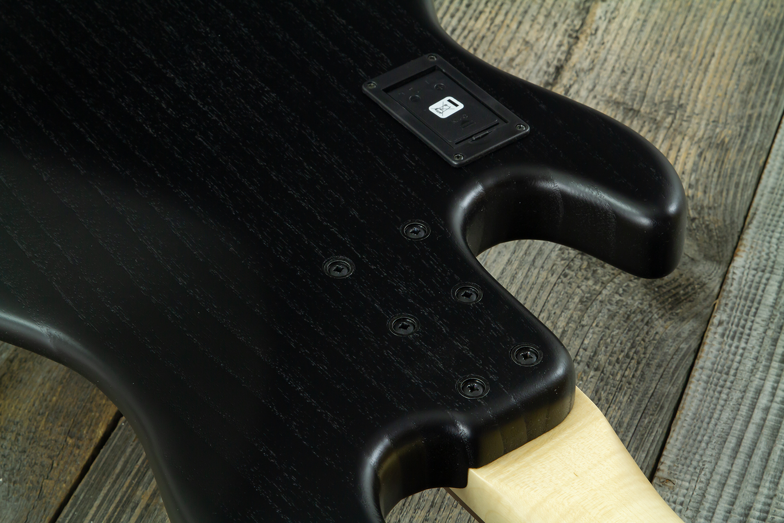 Sandberg California Tm4 Sl Superlight Gh 4c All Active Pf - Highgloss Black W. Matched Headstock - Solid body electric bass - Variation 9