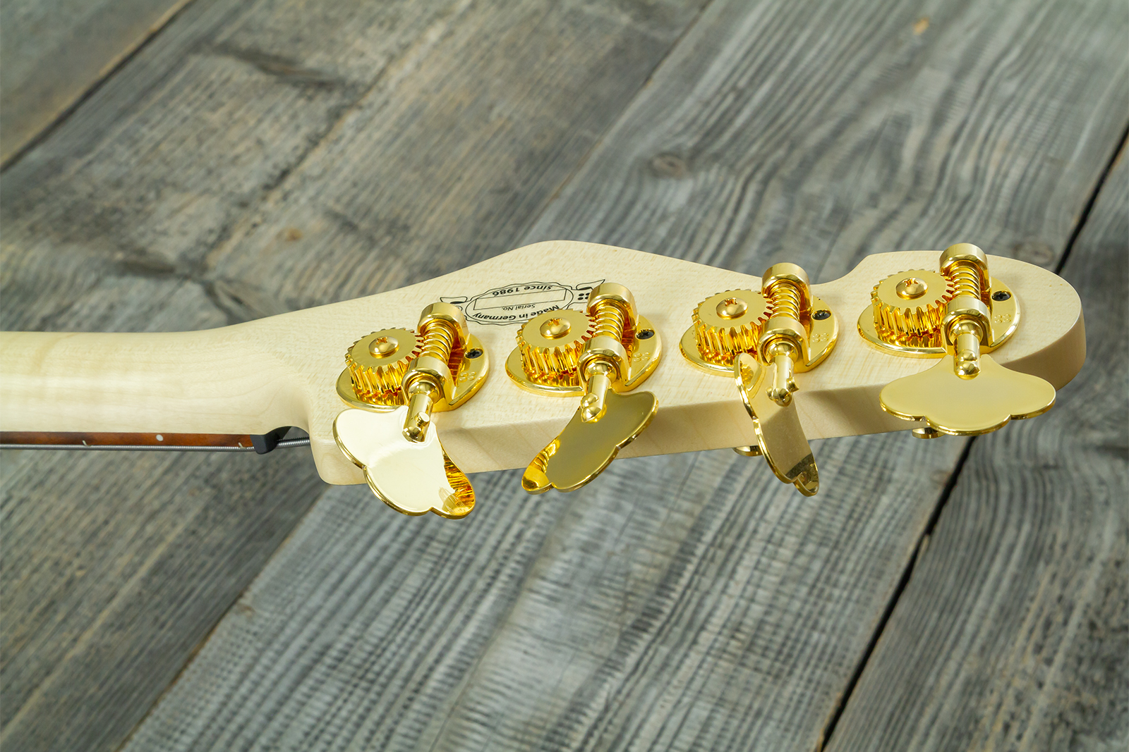 Sandberg California Tm4 Sl Superlight Gh 4c All Active Pf - Highgloss Black W. Matched Headstock - Solid body electric bass - Variation 11