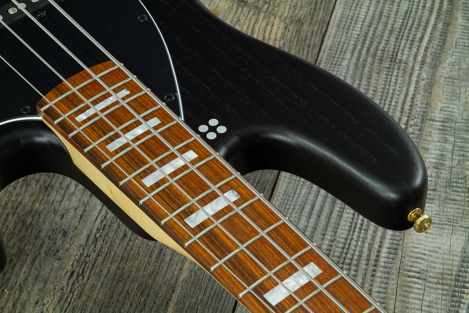 Sandberg California Tm4 Sl Superlight Gh 4c All Active Pf - Highgloss Black W. Matched Headstock - Solid body electric bass - Variation 5