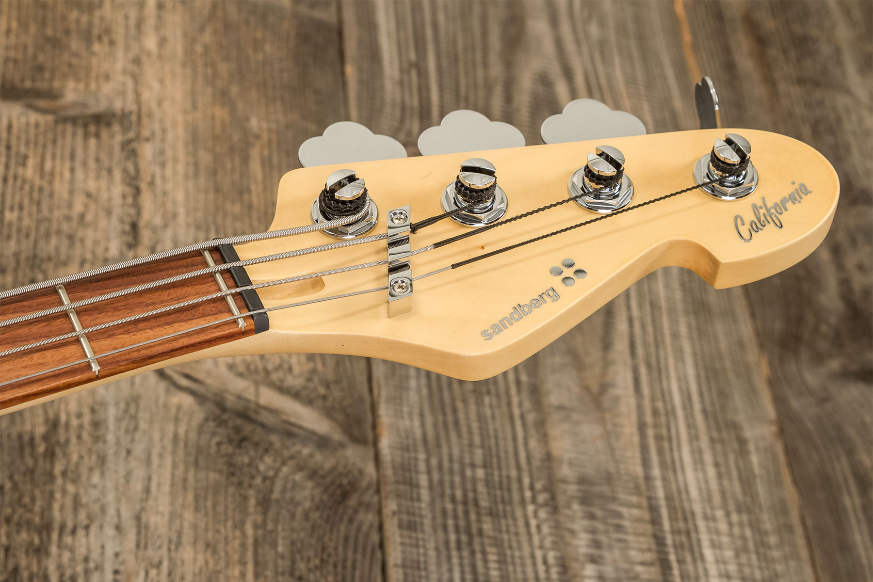 Sandberg California Tm4 Sl Superlight White Dots All Active Pf - Tobacco Sunburst Matt - Solid body electric bass - Variation 9