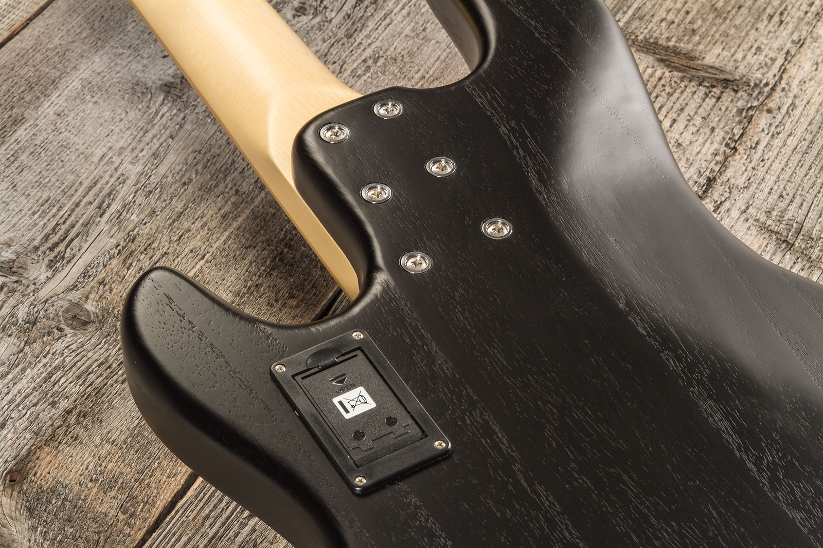 Sandberg California Tm4 Super Light Black Dots 4c All Active Mn - Matt Black - Solid body electric bass - Variation 6