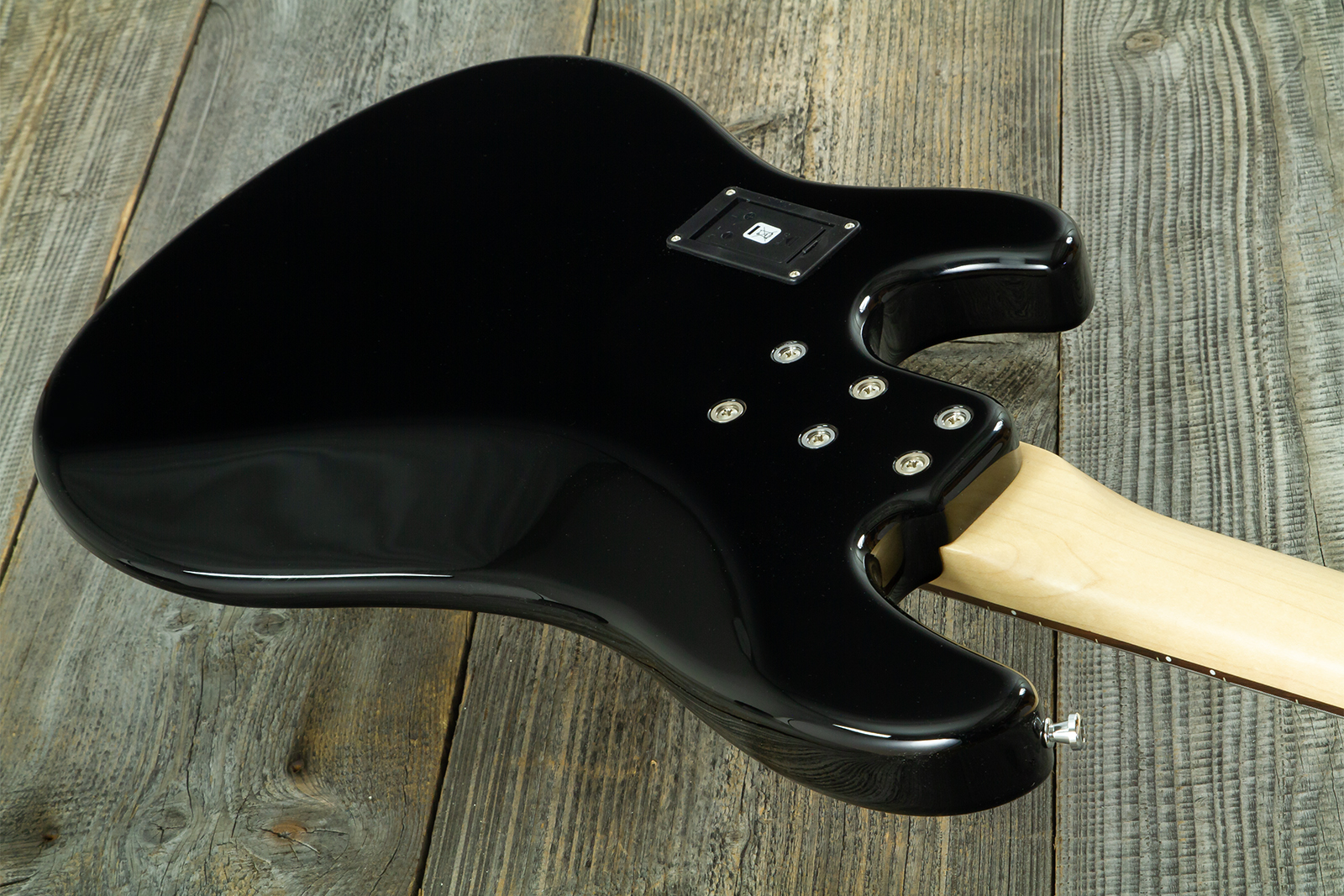 Sandberg California Vm4 Abalone Dots All 4c Active Rw - Highgloss Black - Solid body electric bass - Variation 10