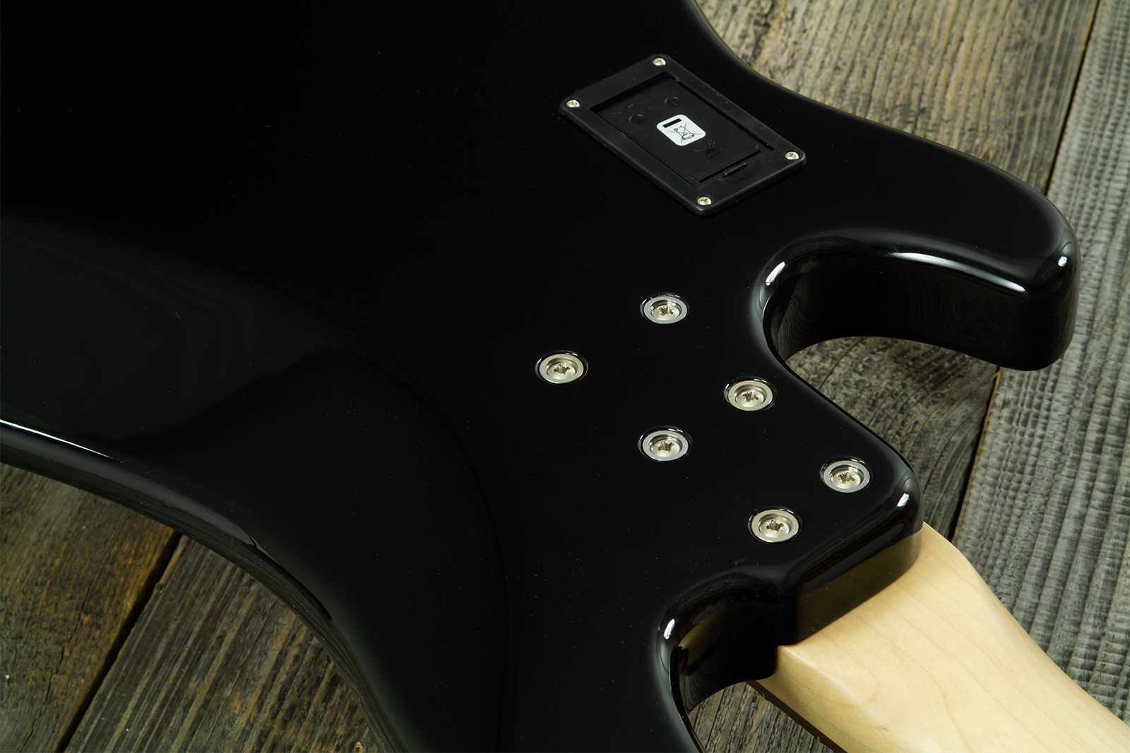 Sandberg California Vm4 Abalone Dots All 4c Active Rw - Highgloss Black - Solid body electric bass - Variation 11