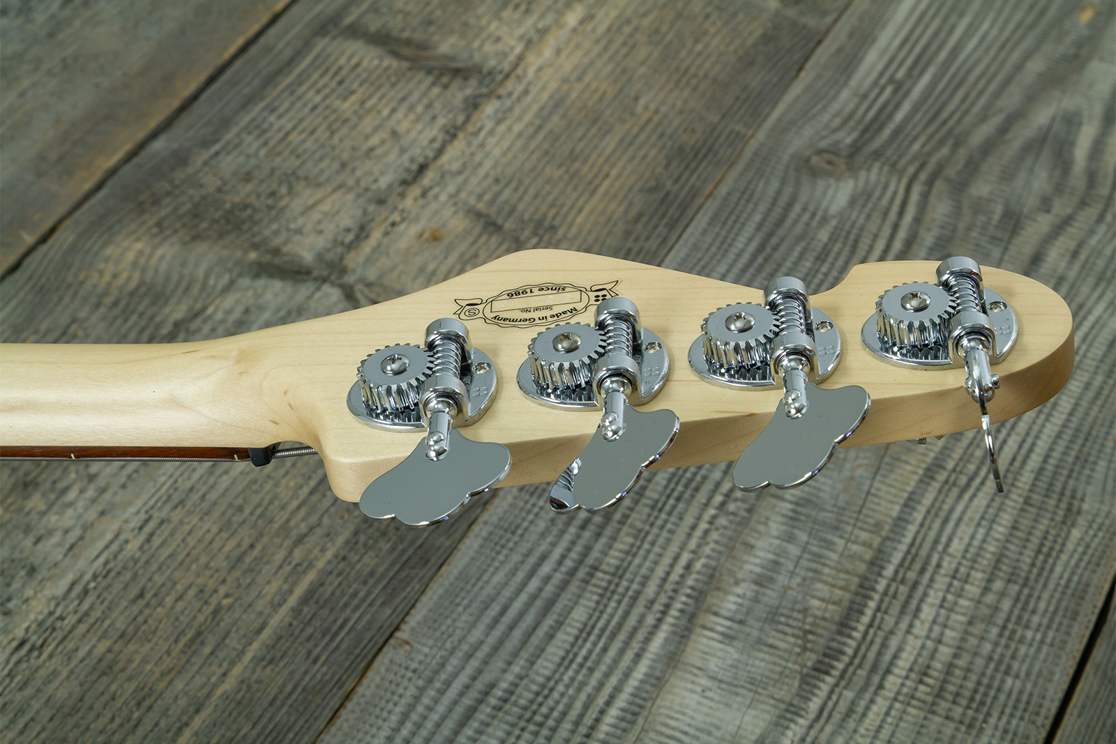 Sandberg California Vm4 Abalone Dots All 4c Active Rw - Highgloss Black - Solid body electric bass - Variation 13