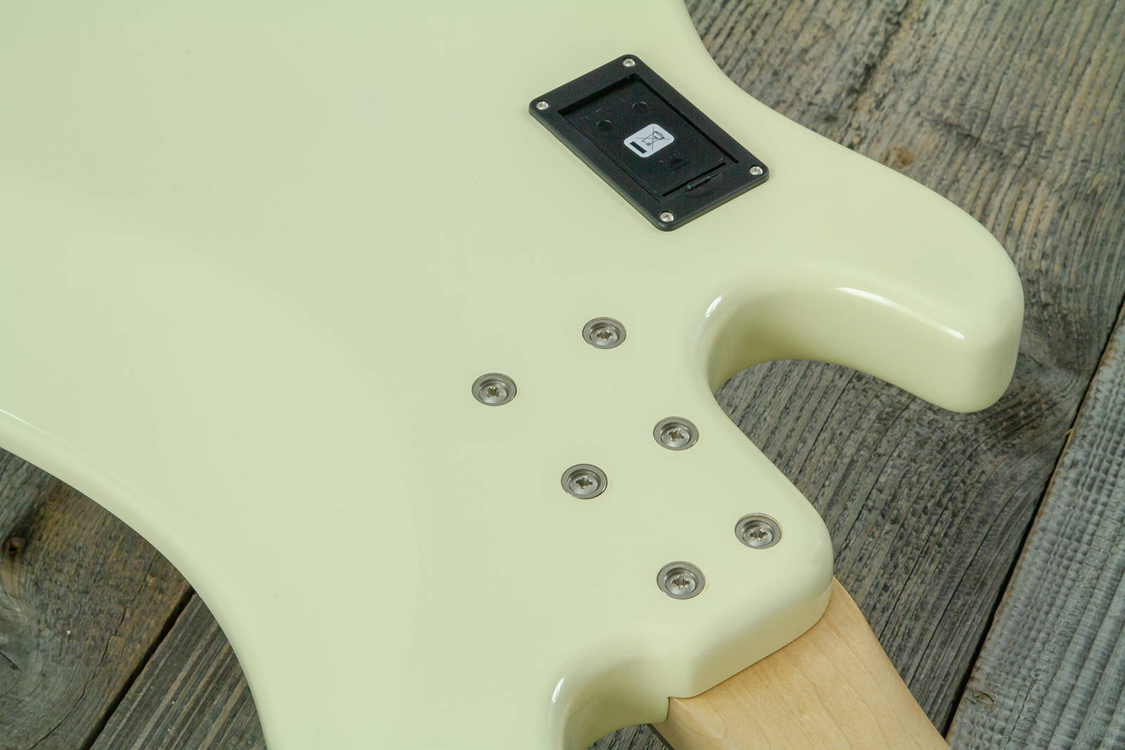 Sandberg California Vm4 Abalone Dots All 4c Active Rw - Highgloss Creme - Solid body electric bass - Variation 16