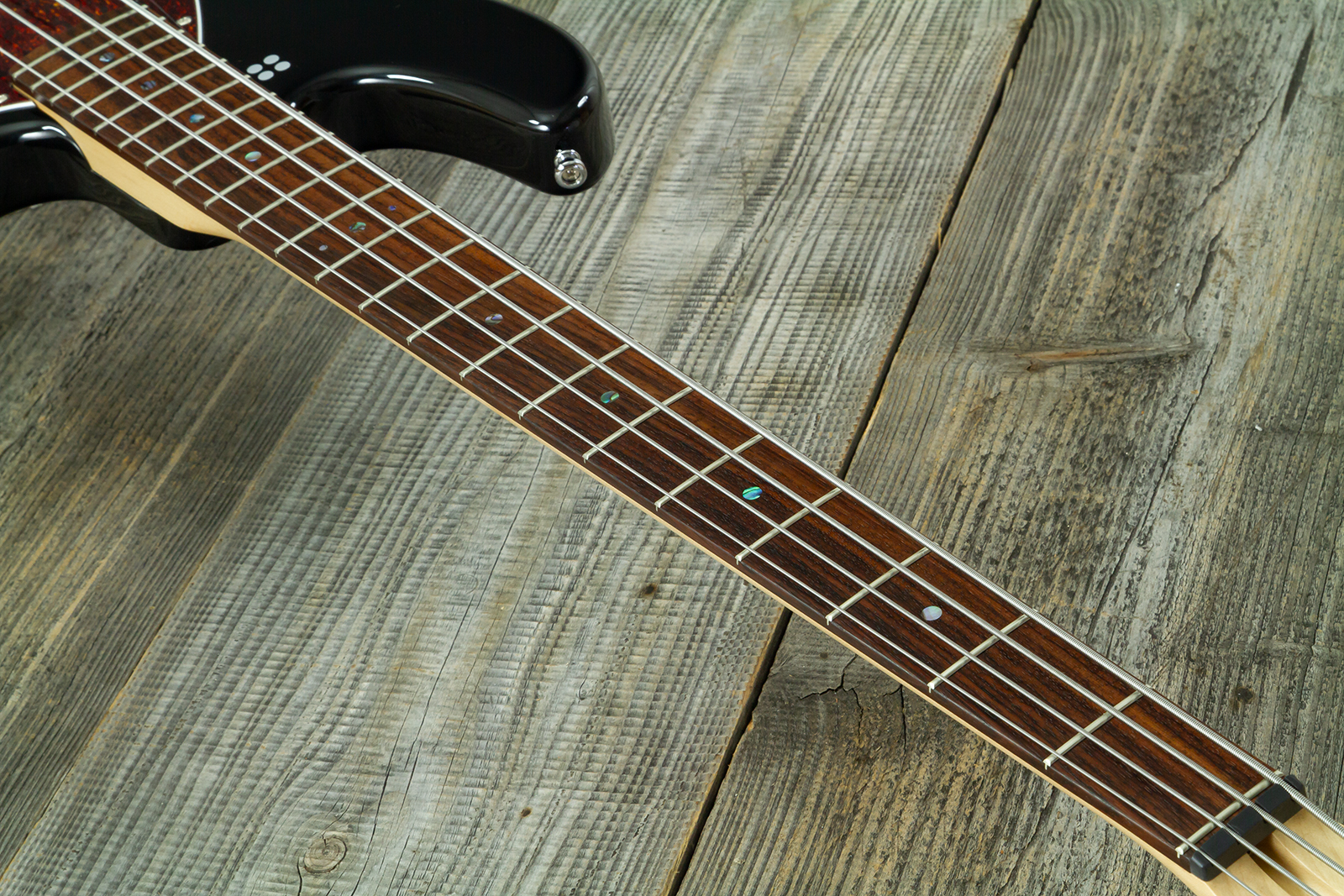 Sandberg California Vm4 Abalone Dots All 4c Active Rw - Highgloss Black - Solid body electric bass - Variation 8