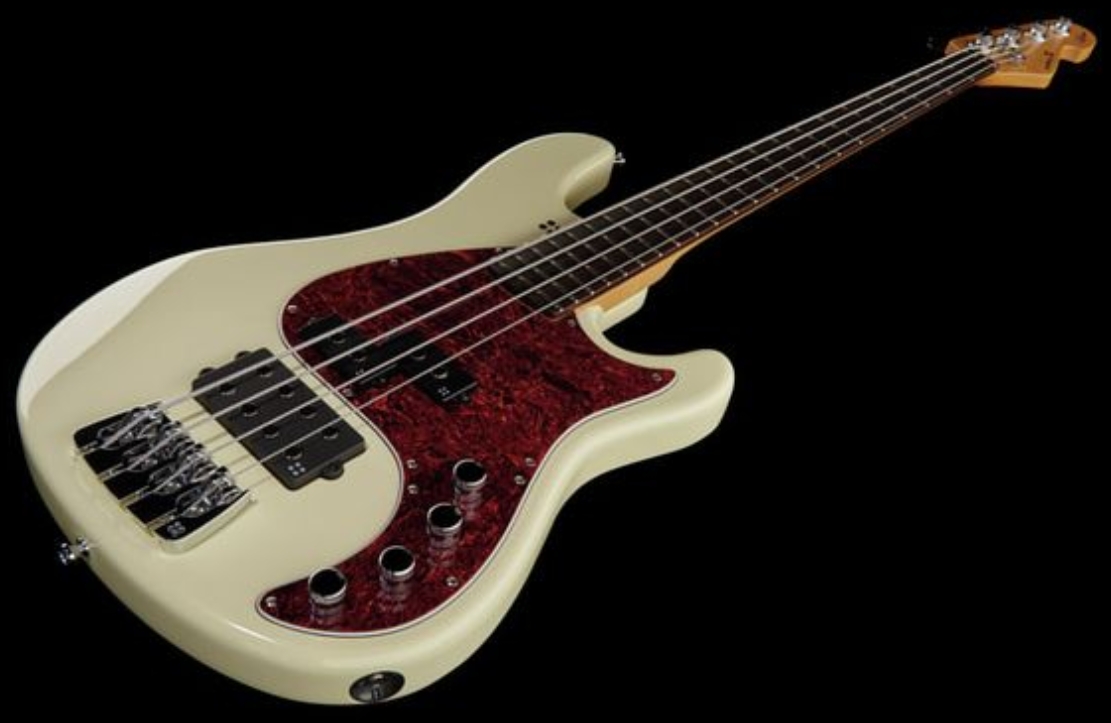 Sandberg California Vm4 White Dots All 4c Active Rw - Highgloss Creme - Solid body electric bass - Variation 3