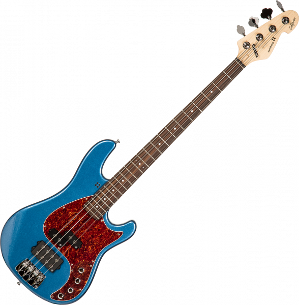 Solid body electric bass Sandberg                       California VM4 (RW, White Dots) - lake placid blue