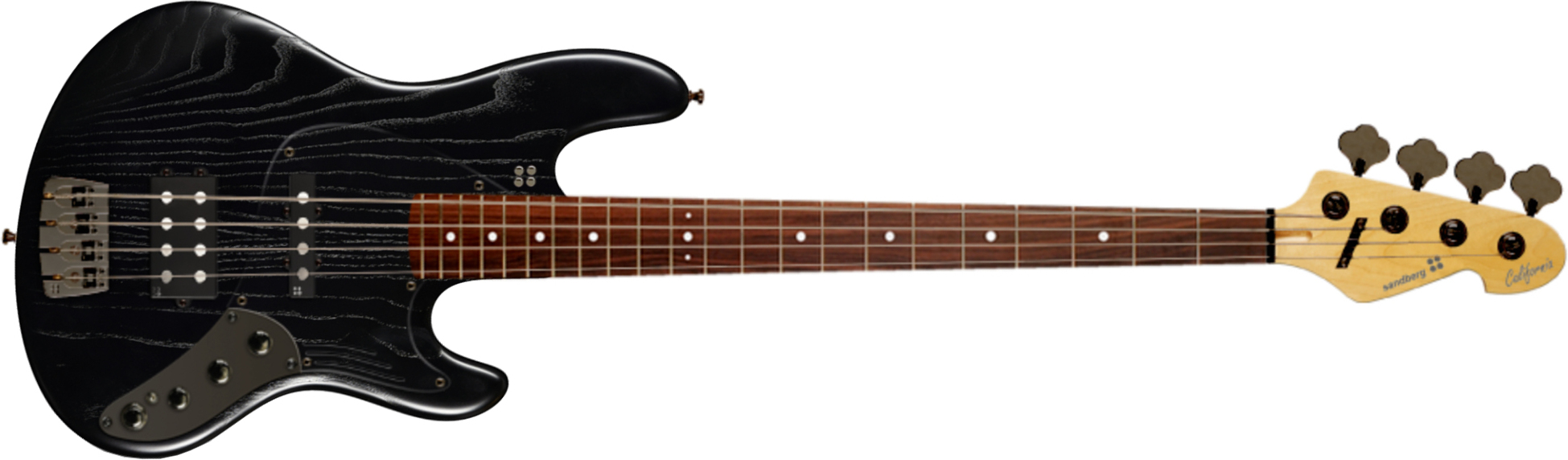 Sandberg California Grand Dark 4c Active Pf - Matt Black - Solid body electric bass - Main picture