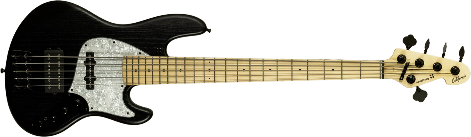 Sandberg California Tm5 Sl Superlight 5c All Active Mn #49436 - Black Matt - Solid body electric bass - Main picture