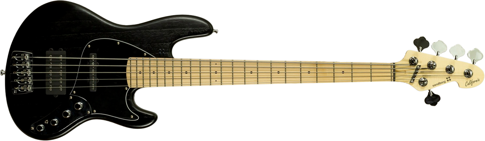 Sandberg California Tm5 Sl Superlight Black Dots Black Pckd 5c All Active Mn - Black Matt - Solid body electric bass - Main picture