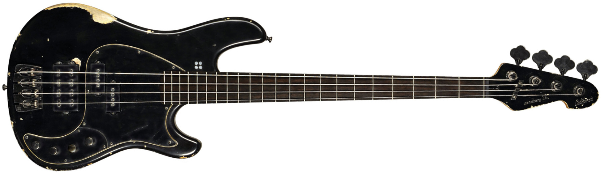 Sandberg Oliver Riedel California Vm4 Signature All Active Eb - Black Hardcore Aged - Solid body electric bass - Main picture