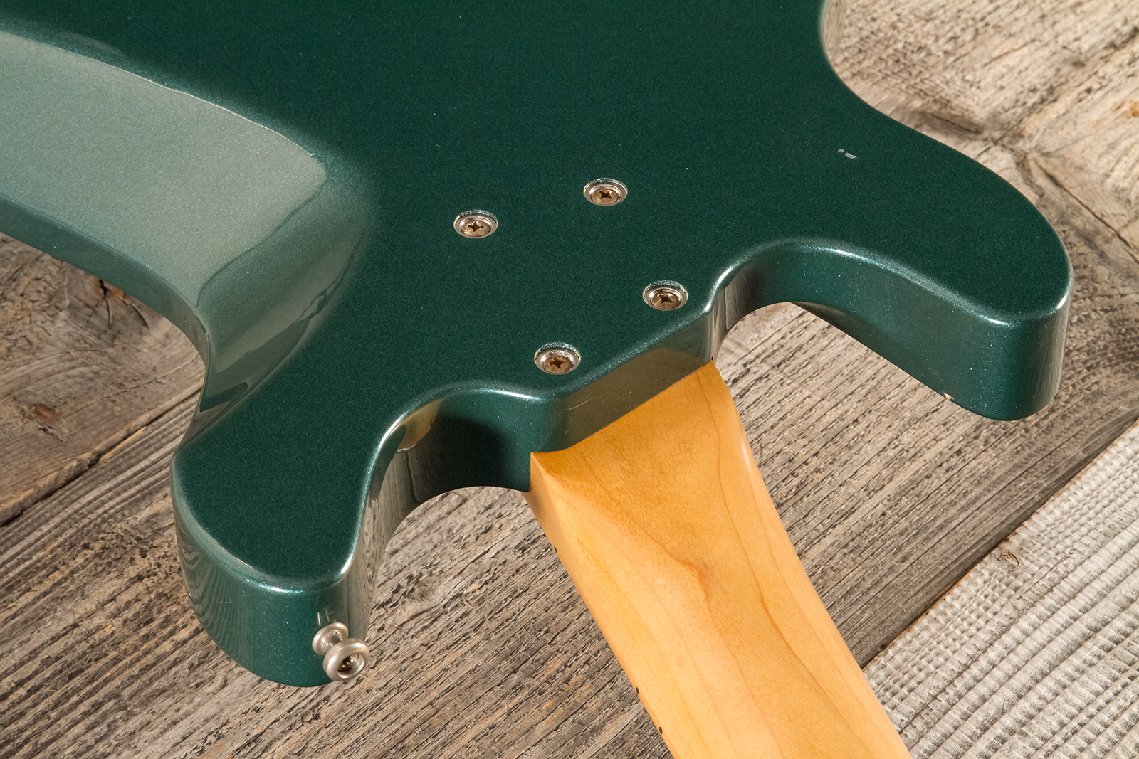Sandberg Florence Bass 4c Shsc Mn - Soft Aged British Green - Solid body electric bass - Variation 7