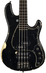 Solid body electric bass Sandberg                       Oliver Riedel California VM4 - Black hardcore aged