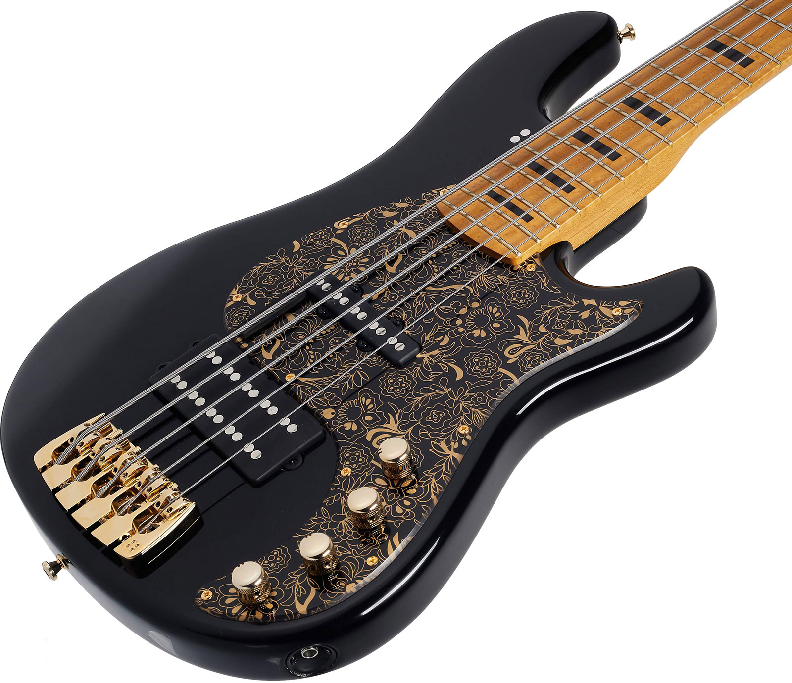 Sandberg Ida Nielsen Asien Silk 5 California V Signature 5c Active Mn - Soft Aged Black - Solid body electric bass - Variation 2