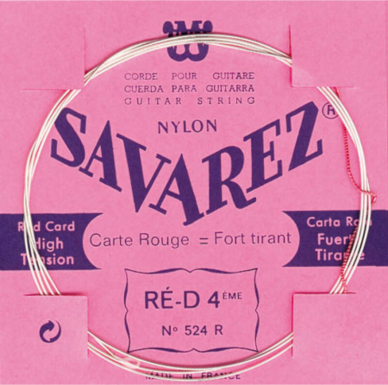 Savarez Corde Au DÉtail 524r Ré/d  4 Rouge Tirant Fort - Nylon guitar strings - Main picture