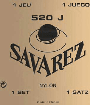 Savarez Jeu De 6 Cordes Classic 520j Savarez Nylon Jaune Tension Tres Forte - Nylon guitar strings - Main picture