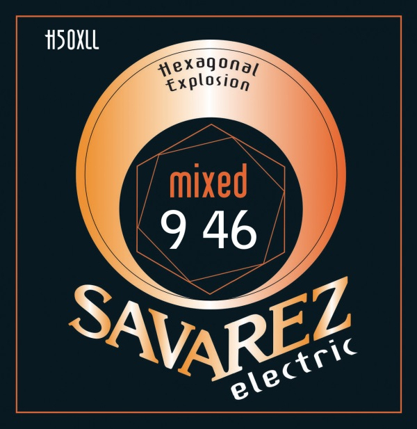 Savarez Jeu De 6 Cordes H50xl Hexagonal Explosion 09-46 - Electric guitar strings - Main picture