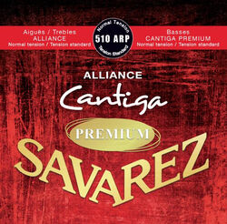 Nylon guitar strings Savarez 510 ARP Cantiga Normal - Set of strings