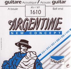 Acoustic guitar strings Savarez Argentine 1610 bleu à boule - Set of strings