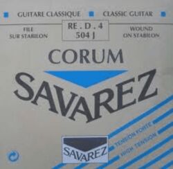 Nylon guitar strings Savarez RE-4 BLEU FILE ARGENTE - String by unit