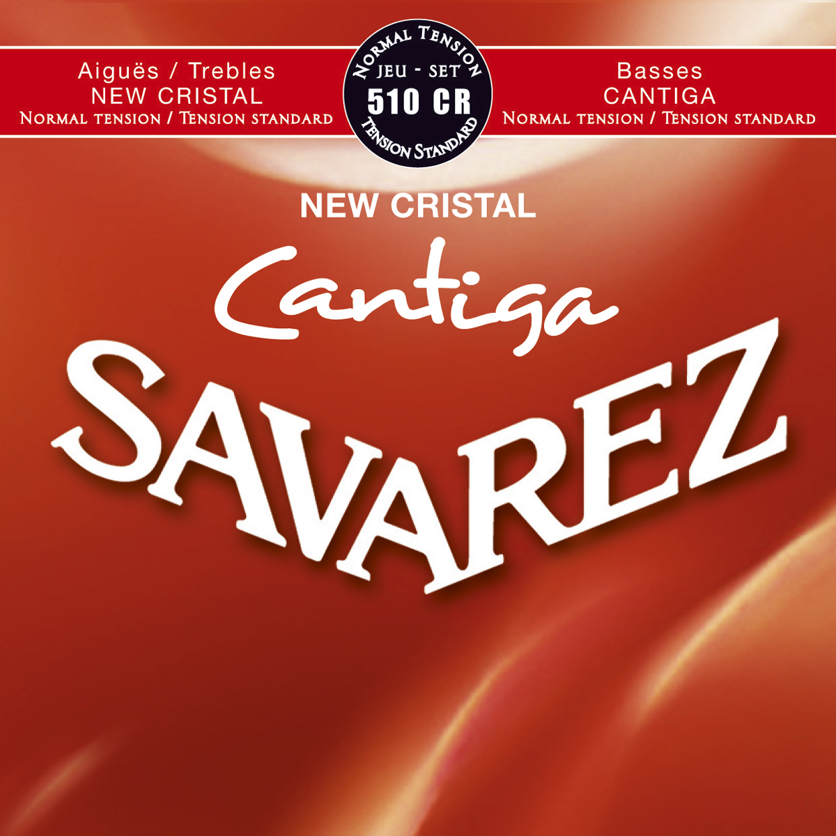Savarez Jeu De 6 Cordes Acoustic / Classique (6) 510cr Cantiga New Cristal Tension Normale - Nylon guitar strings - Variation 1