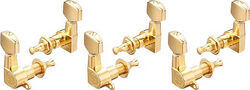 Tuning machine Schaller M6 Mini Guitar Tuners 3X3 - Gold