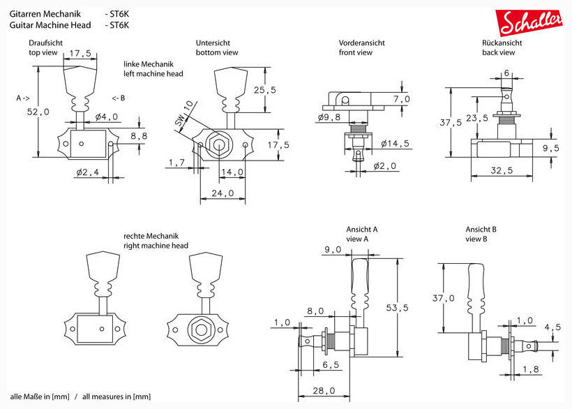 Schaller Original G Keystone Dr - Nickel - - Tuning machine - Variation 1