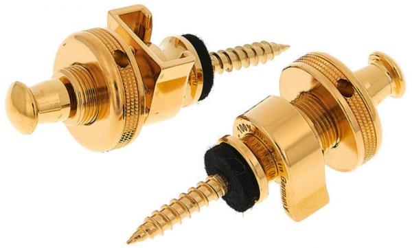 Straplock Schaller S-Locks Pair - Gold