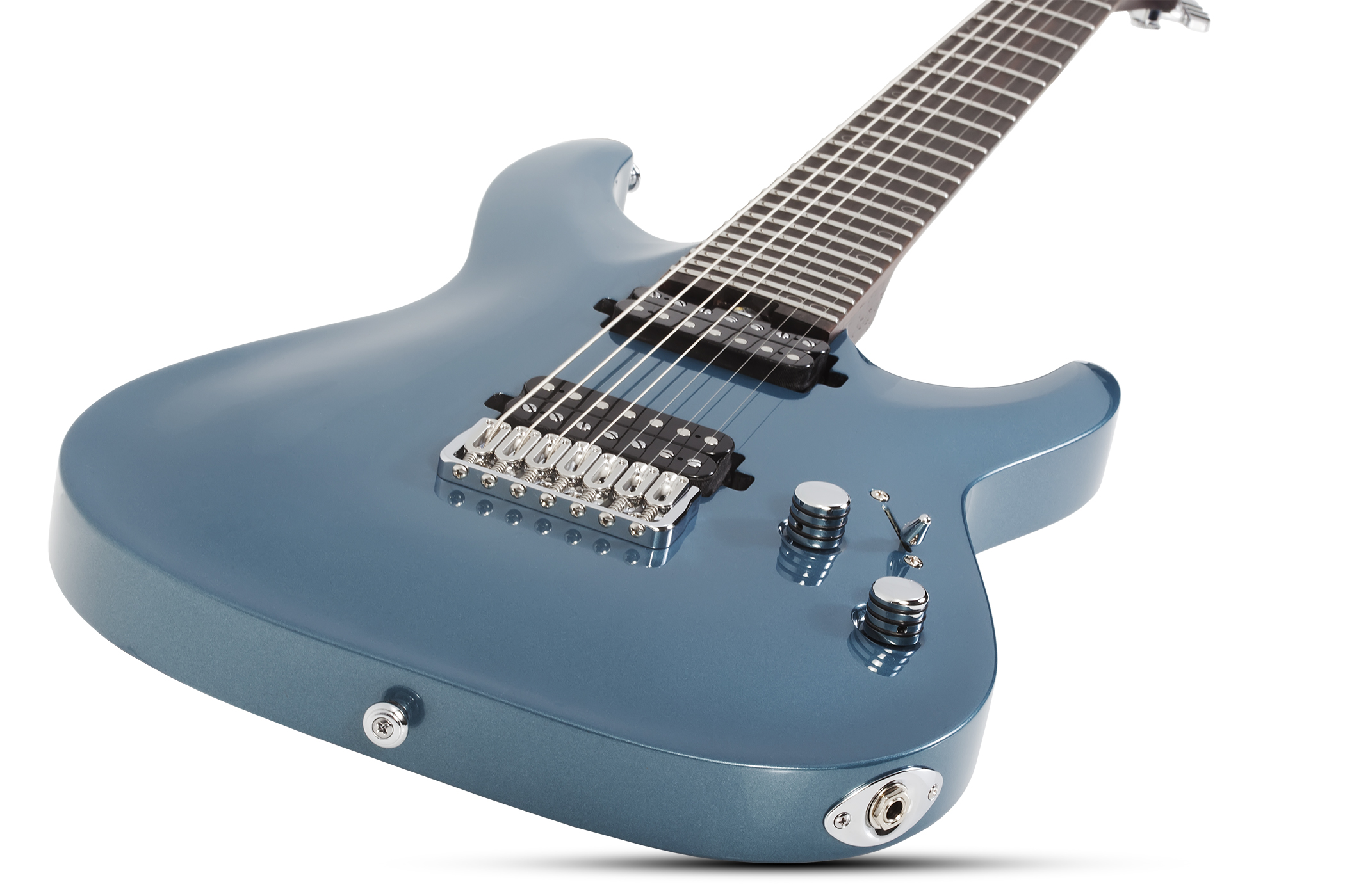 Schecter Aaron Marshall Am-7 Signature 2h Ht Eb - Cobalt Slate - 7 string electric guitar - Variation 1