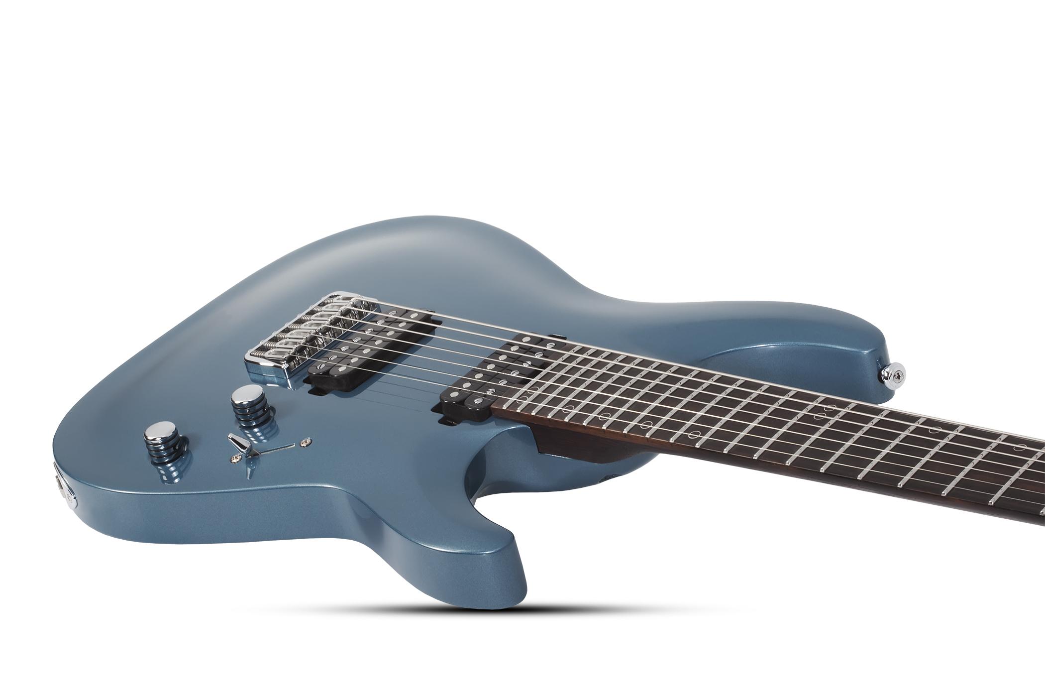 Schecter Aaron Marshall Am-7 Signature 2h Ht Eb - Cobalt Slate - 7 string electric guitar - Variation 2