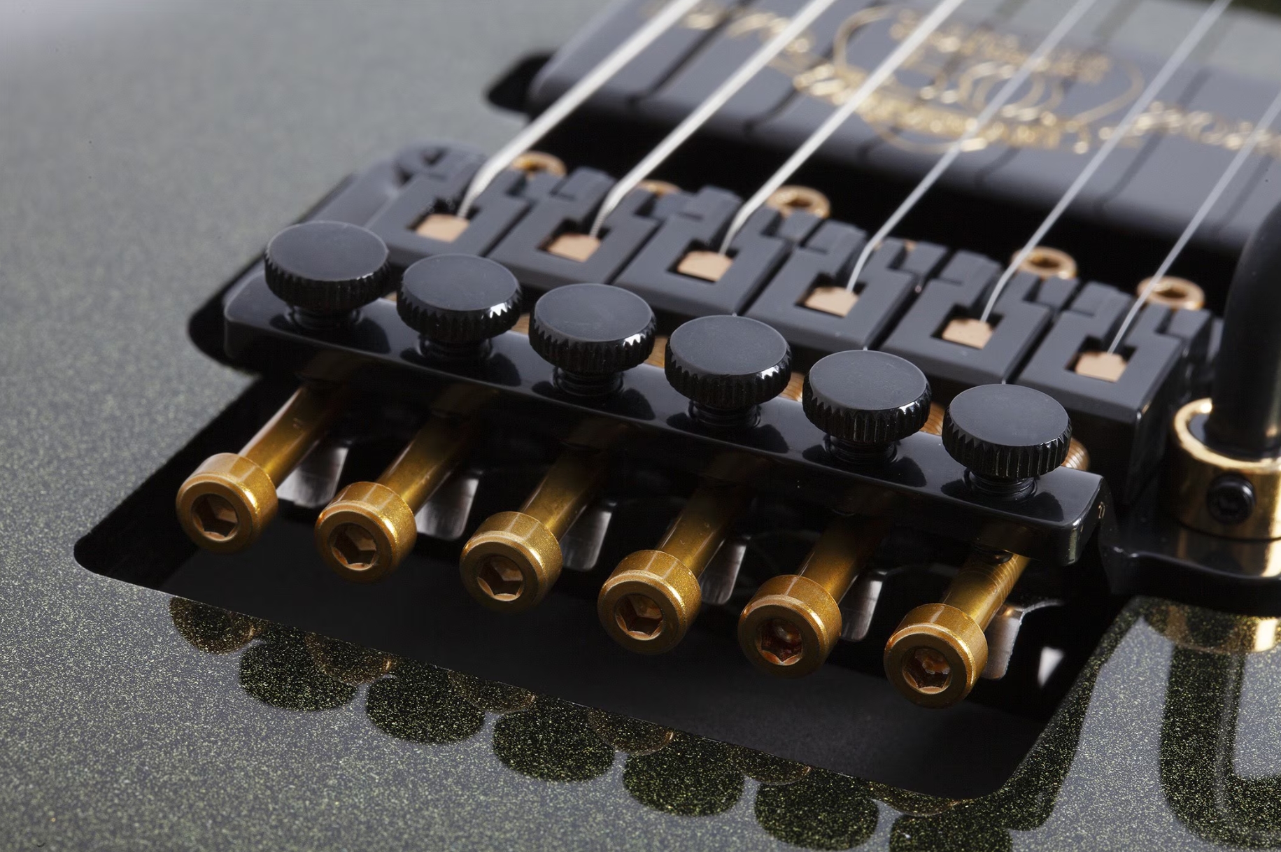 Schecter Avenger Fr-s 50th Ann. Lh Gaucher 2h Sustainiac Fr Eb - 50th Gold Burst - Metal electric guitar - Variation 5