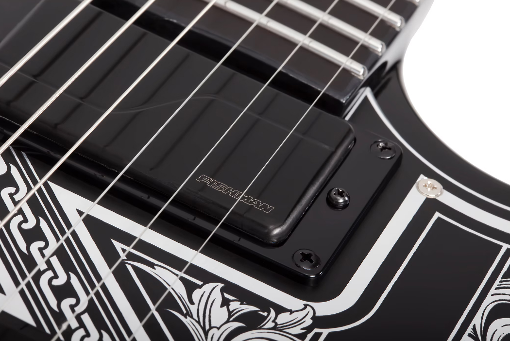Schecter Avenger Pryzm Palladium 2h Fishman Fluence Modern Fr Eb - Gloss Black - 7 string electric guitar - Variation 3