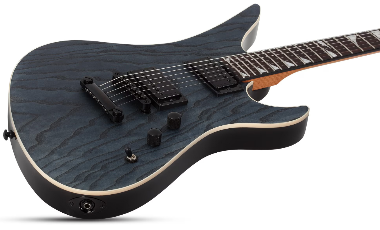 Schecter Avenger Standard 2h Ht Rw - Charcoal Satin - Metal electric guitar - Variation 1