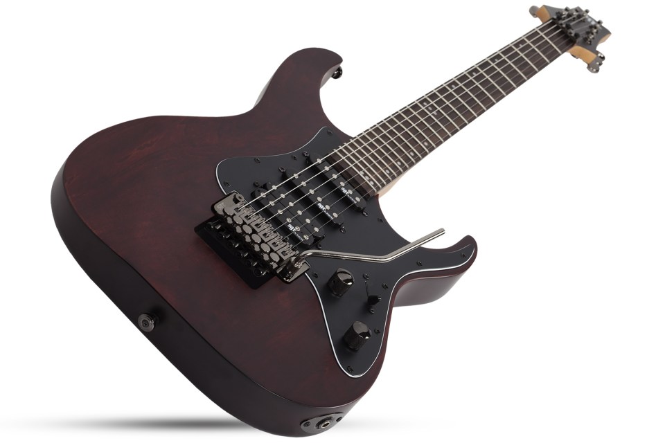 Schecter Banshee 6 Fr Sgr Hss Rw - Walnut Satin - Str shape electric guitar - Variation 1